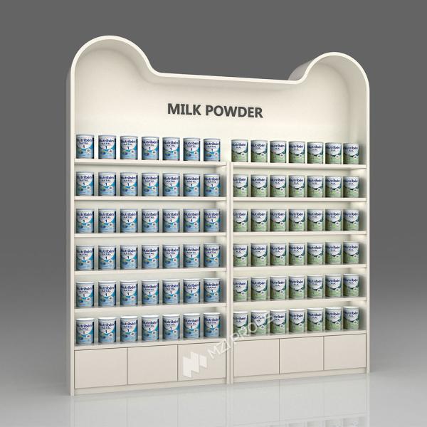 Baby Store Interior Design Silk Screen Logo Display Racks Iron Powder Coated Display Cabinet Display Racks For Shops