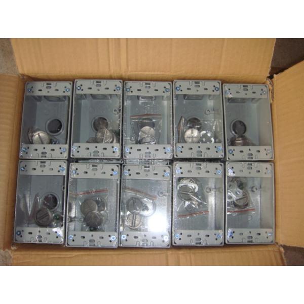 2 дюйма глубины Противопогодные электрические коробки одноствольные фланцевые расширения кольца /четыре отверстия, алюминий