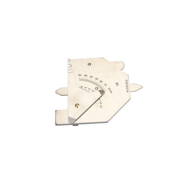 Silver Stainless Steel Double Slide Welding Gauge for Multi Function Welding Equipment