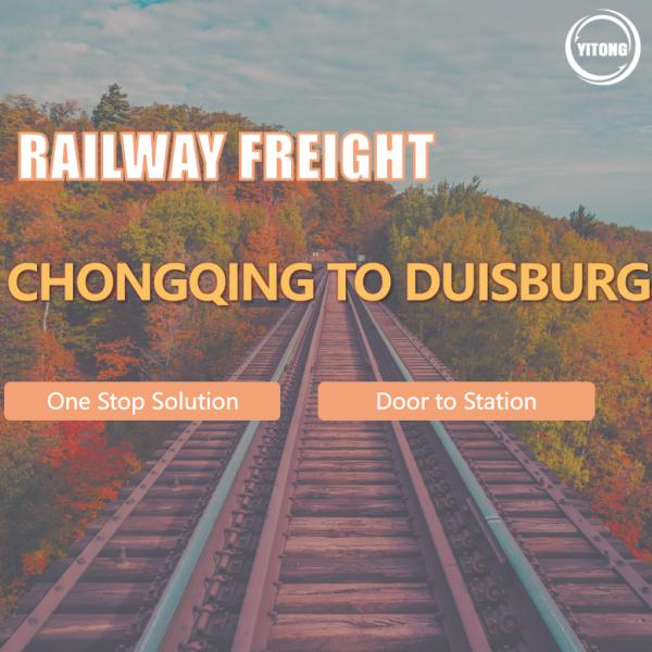 NVOCC International Rail Freight Logistics From Chongqing China To Duisburg Germany