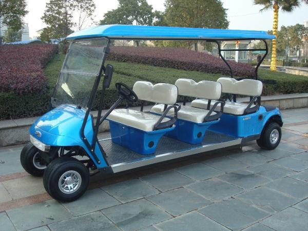 EZGO Matched 6 Passenger Electric Car / Electric Tour Bus For Golf Club Courses