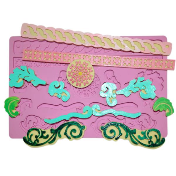 Furniture Pastry Silicone Baking Utensils Craft Decorating Fondant Lace Mat