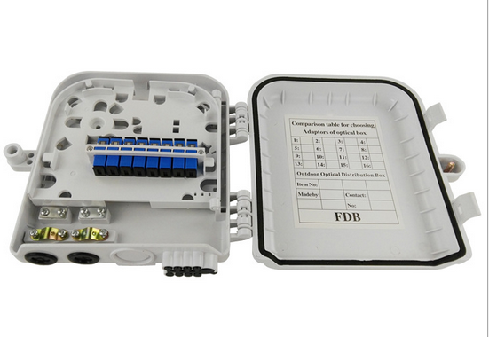 8 Cores FTTH Box Fiber Optic Termination Box Waterproof Wall Mounted 0.66 Kg