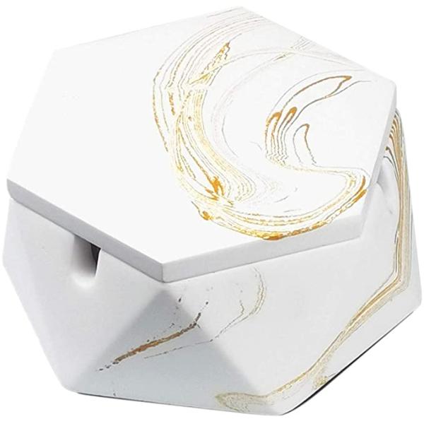Japanese Smokeless Cigarette Ashtray with Lid  Stainless Steel Ash Trays Covered Windproof