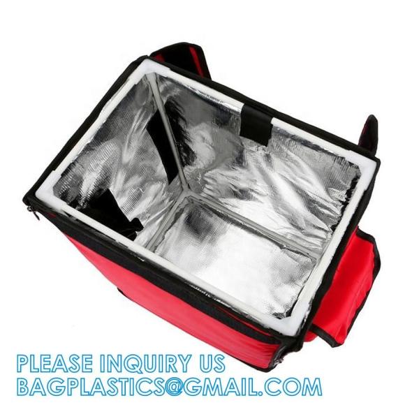 Insulated Pizza Delivery Bag Moisture Free For Catering Food Delivery, Restaurant, Cookouts Red picnic Bags