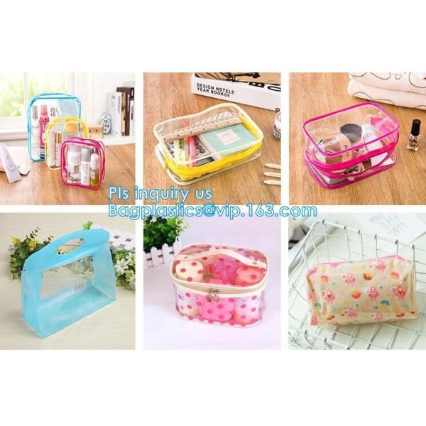 Holographic Vinyl Film Hologram Bag With Slider Zip, Pvc Holographic Cosmetics Bag, Plastic Zipper Bag/eva zipper bag wi