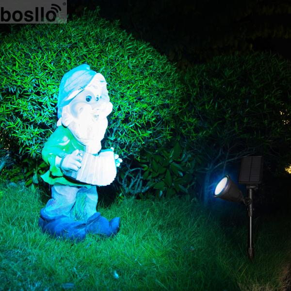 IP65 Niveau imperméable à l'eau ABS PC Lampes solaires de jardin pour l'éclairage extérieur à température de couleur 3000K