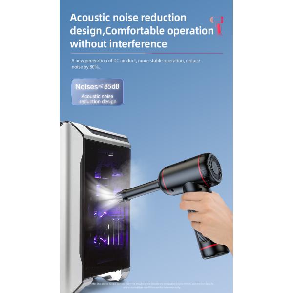 Powerful 4 in 1 Car Vacuum Cleaner with 6000PA Suction LED Lights and USB Power Source