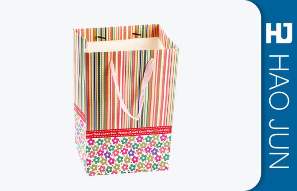 Resuable Personalized Cardboard Shopping Bags For Boutique Store , Fee Sample