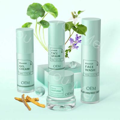 Anti Acne Ceramide NP Sodium Hyaluronate Facial Skincare Set Black Spot Whitening