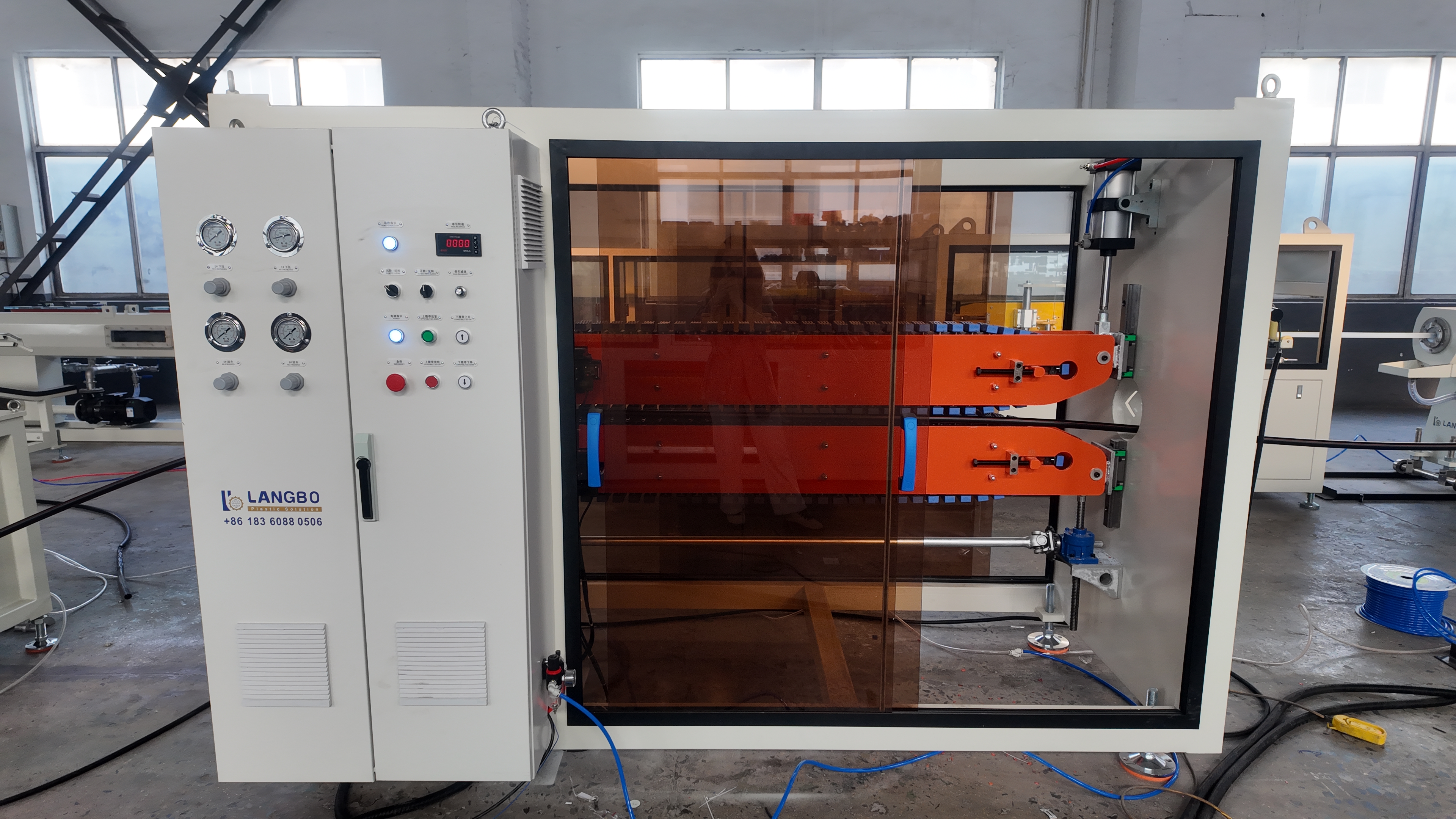 China Famous Durable HDPE LDPE PE PVC Pipe Extrusion Line Making Machine