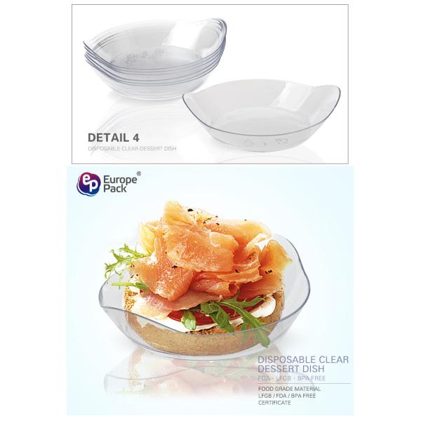 Hot sell popular cheap plastic small restaurant serving dishes for weddings