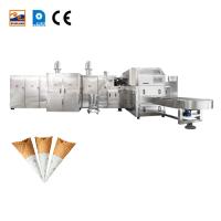 Linha de produção 14m do cone de gelado 1.5KW por muito tempo 89 moldes de cozimento