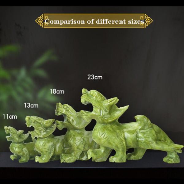 Regional Feature Pair Of Natural Jade Pixiu Home Office Feng Shui Jade Carving Crafts Jade Ornaments Feng Shui Pixiu