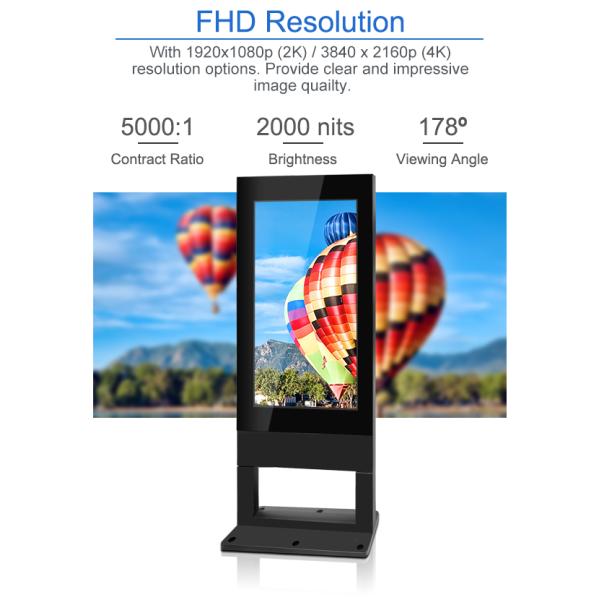 Hot design Outdoor Digital Signage 4K Monitor 65