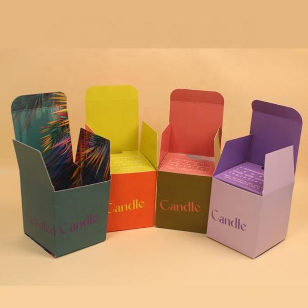 Custom Candle Packaging Box with Recycled Paper and Logo Printing