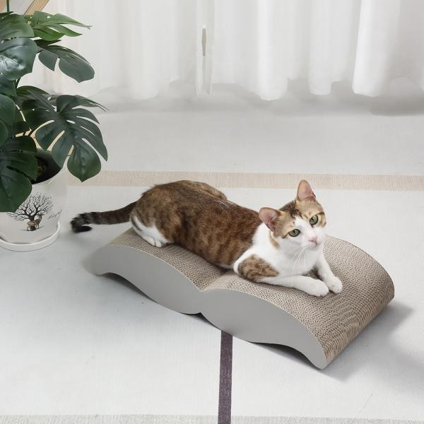 Friendly Corrugated Paper High Quality Moustache Shape Cat Scratch Board Environmentally