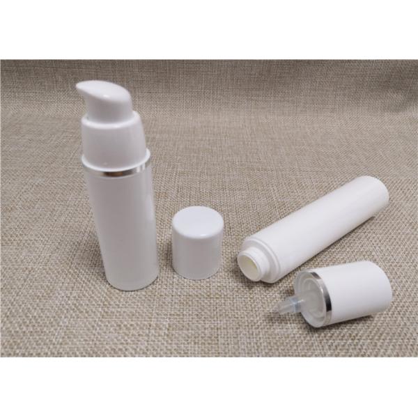 Airelss Acrylic Lotion Bottle Pure White Color No Dip Tube 30 / 50 / 80Ml