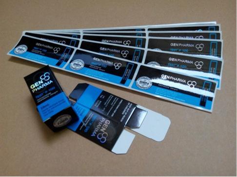 Étiquettes imperméables en PVC Androl Test 250 pour flacons en verre de 10 ml