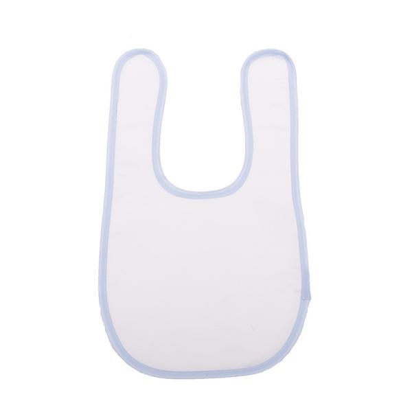 Sublimation Blank Polyester Baby Bibs For Custom Printing