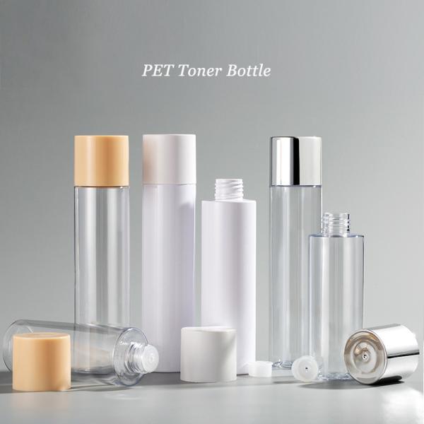 SCREW CAP Customized 100ml 120ml 150ml 200ml PET Plastic Empty Toner Bottle for Face Lotion and Cosmetics Custom Colors
