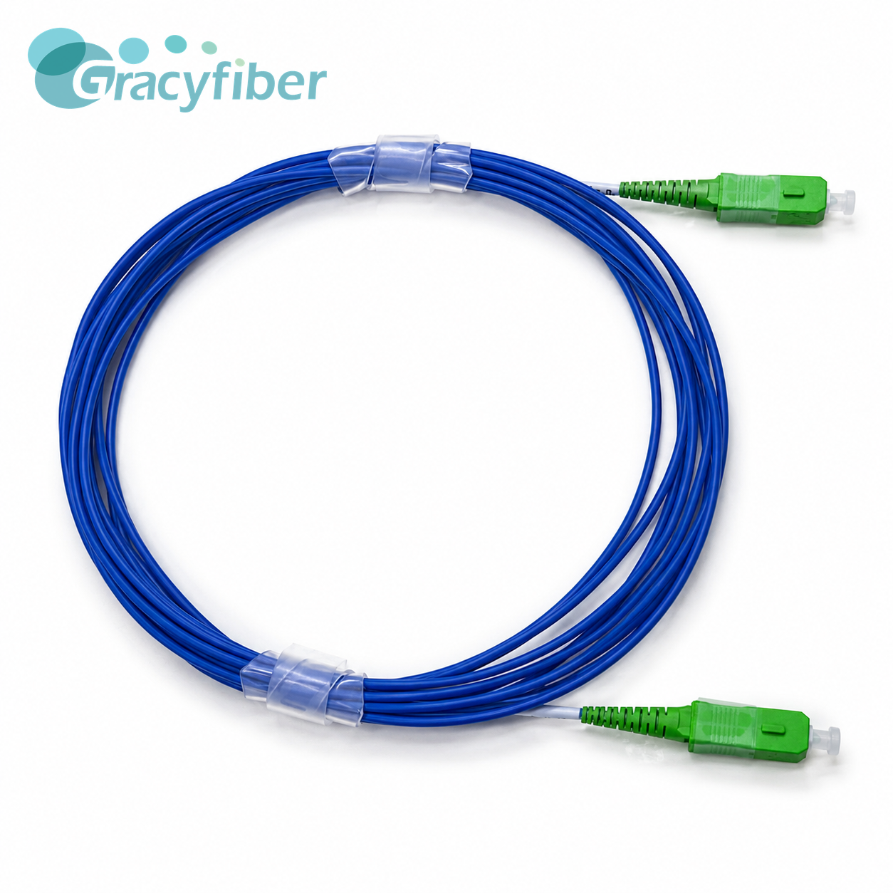 Passive Optical Components Manufacturer,C Band PM Fiber Patch Cord 4m SC APC PM1550 Slow Axis Low Loss High ER 2mm Blue Jacket Kevlar Cable