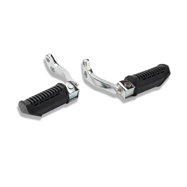 GN125 Motorcycle Front Footrest Parts Aluminum Rubber Wide Foot Pegs For Distribution
