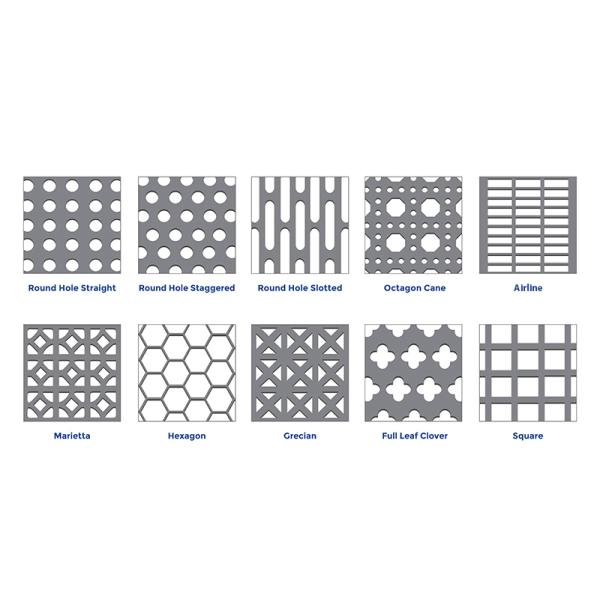 Противоскользящая перфорированная металлическая сетка, Проволочная сетка Поверхность пробивки отверстий