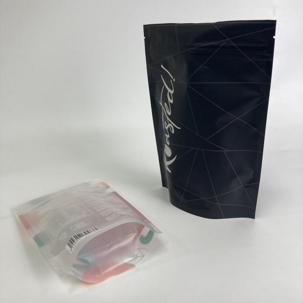 Custom Printed Plastic Matt Finish Stand Up Zipper Bags for Cashews Food Grade Snack Packaging Bags