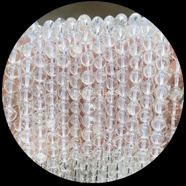Natural Round Shape Gemstone Beads Clear Quartz Citrine Amethyst Loose Strands for DIY Jewelry