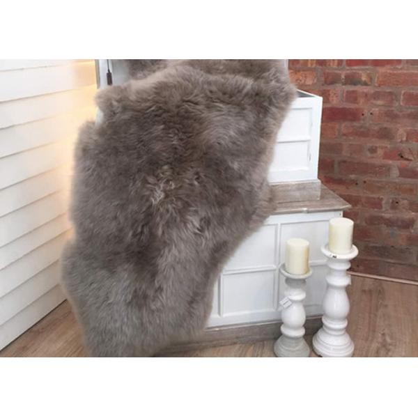 Blanco de marfil durable hecho a mano 120 *180cm de la manta australiana grande de la zalea de cuatro pieles