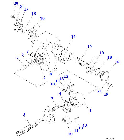 708-25-04032 Hydraulic Pump Assy 7082504032 708-25-04132 Komatsu PC150-5 PC180LC-5K