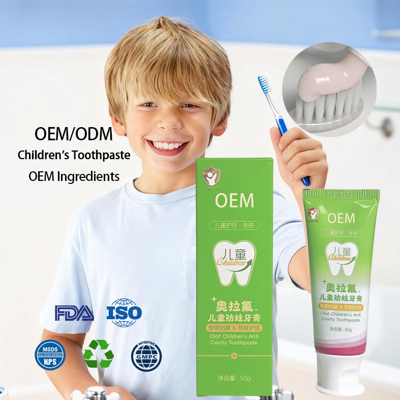 Custom Fluoride Whitening Children Toothpaste Cavity Preventing Antibacterial Enamel Protecting Dentifrice Blanchissant