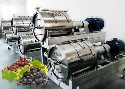 High Juice Yeild Grape Juice Processing Line Easy Operation 1 - 20T/H Capacity