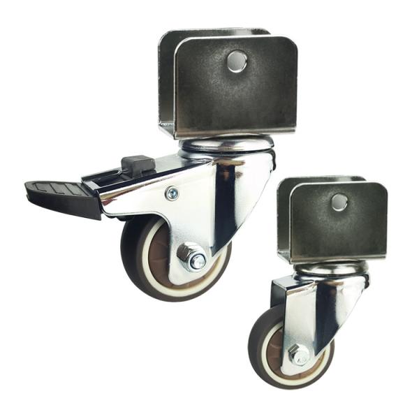 рицинусы шарнирного соединения мебели 75mm TPR для шкафов стульев