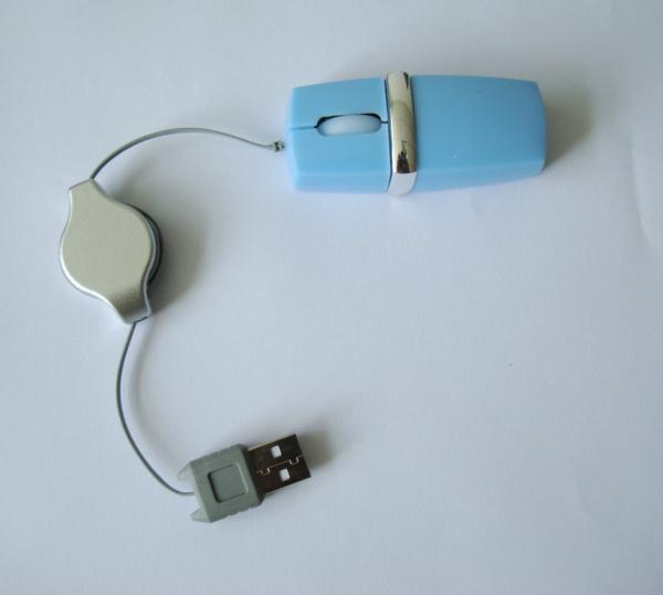 el frenquency 2.4GHz ató con alambre el ratón inalámbrico del Trackball del USB con la voluta ligera llevada WES-M-006