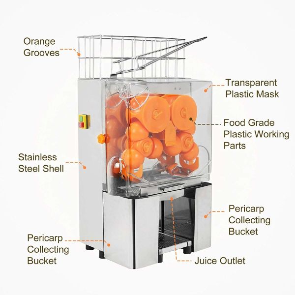 Electric Orange Juicer Machine / Fruit  Extractor Machines Table Top