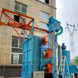 High Speed Industrial Shot Blasting Machine Straightening Type For Consistent And Metal Surface Treatment