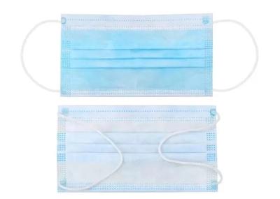 ODM Earloop 3 Ply Face Mask 4 Folder For Cough Germs Illness