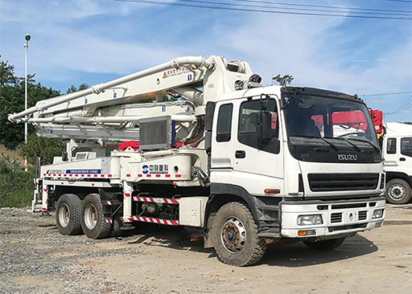 265KW 37m Refurbished Beton Pump Isuzu Truck Mounted Good Condition
