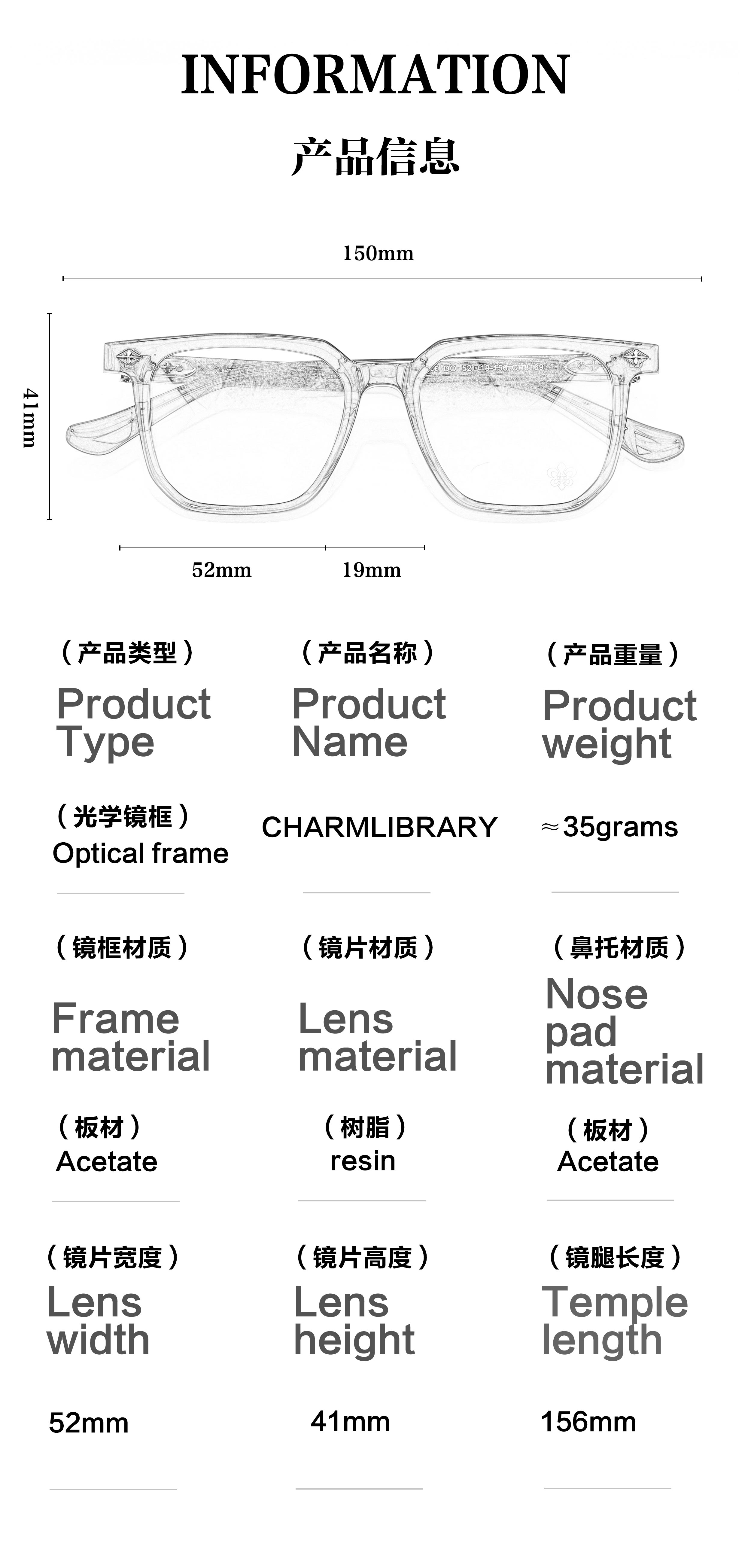 8169 Retro Smooth Transparent clear Optical Prescription Presbyopia Women Fashion Luxury Brand Thick Glasses Eyeglasses for Men