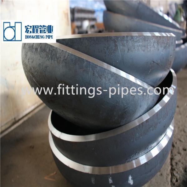 Black Painting Steel Pipe End Cap Sch 80 72 Inch For Petroleum