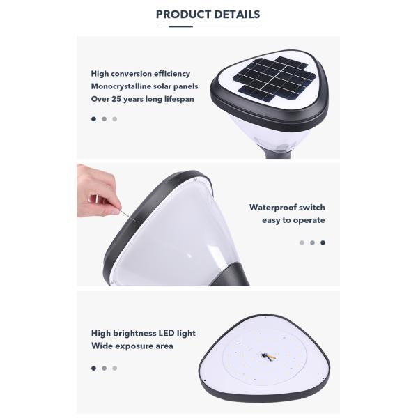 5V 4.5W треугольник светодиодные солнечные светофоры солнечный пик свет для парка дворов виллы