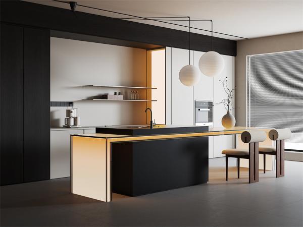 Black Matte Sintered Stone Slab 1600x3200mm for Interior Decor