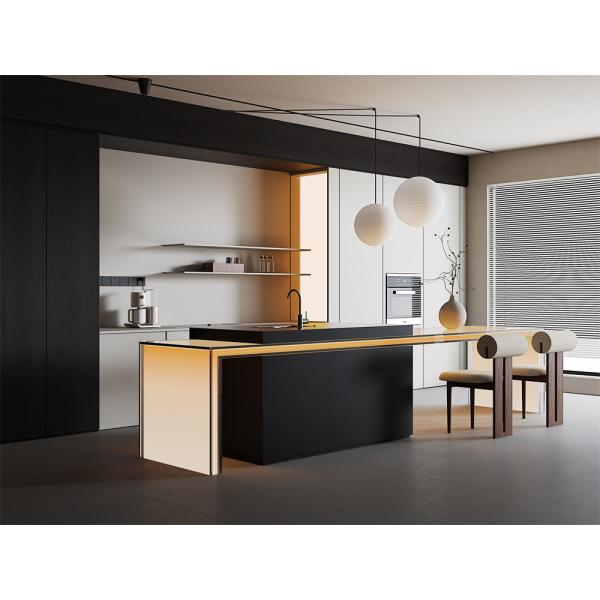 Dalle en pierre frittée noire mate pour la décoration intérieure de la maison 1600x3200mm