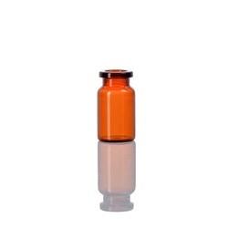 Frasco de injeção de frasco de vidro tubular âmbar de 7 ml para uso médico