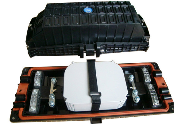 3 In 3 Out Fiber Optic Splice Enclosure Box / Horizontal 244 Cores Fiber Optic Joint Box