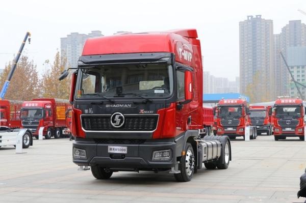 X5000 Tractor Head Truck 6x4 430HP EuroV Vermelho SHACMAN Tractor