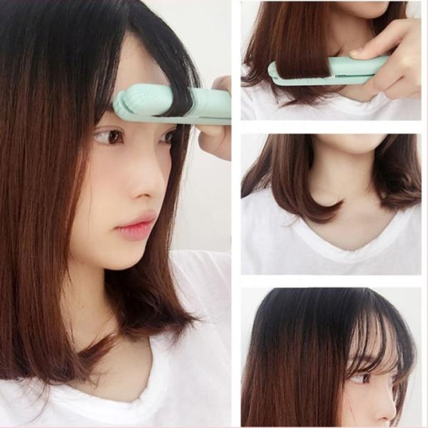 2 In 1 Mini Travel Flat Iron Hair Straightener 1/2 Inch Multifunctional Ultralight