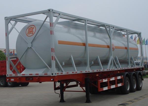Road Truck Fuel Tanks , Semi Water Tank Truck For Liquid Transportation